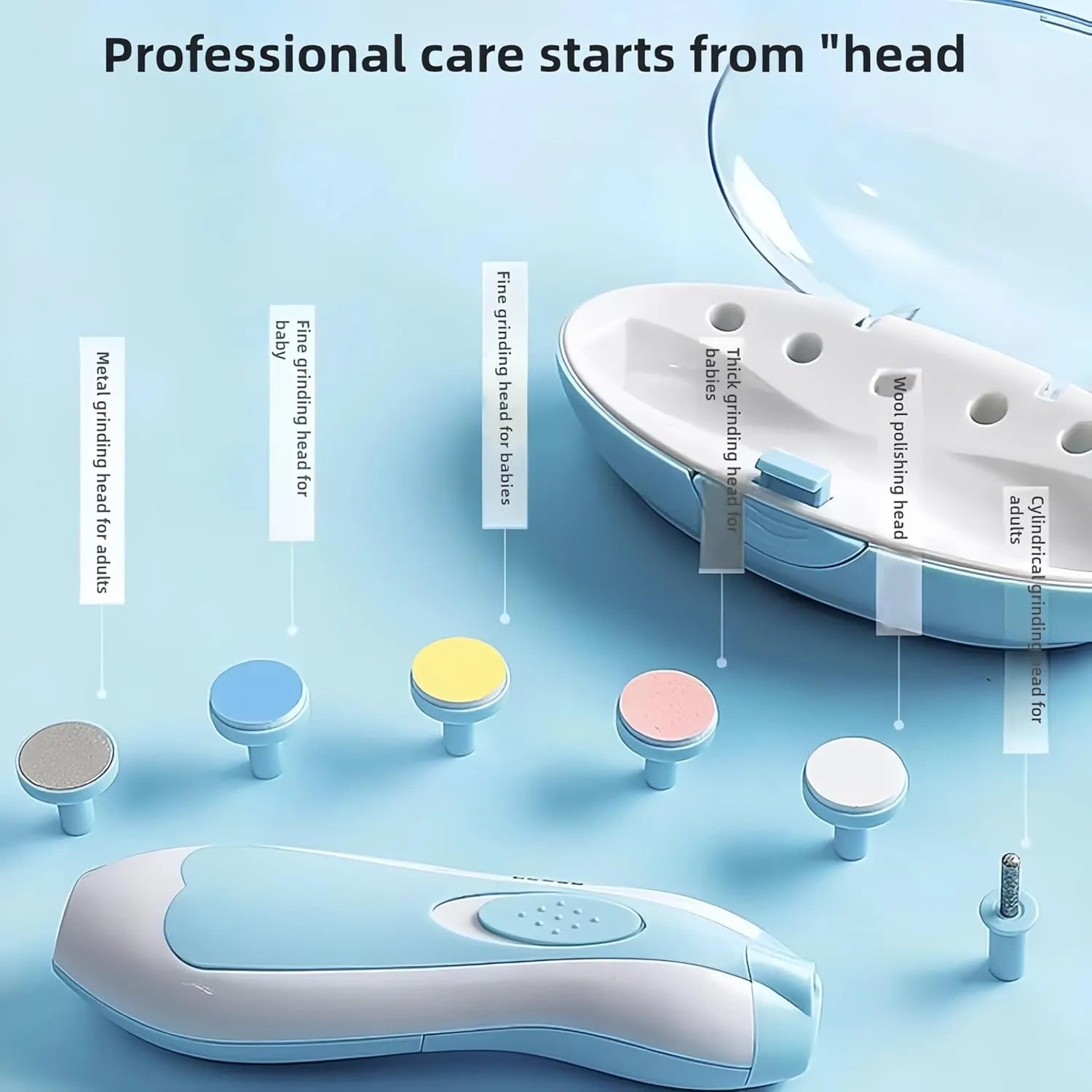 Mom's Favorite : Electric Baby Nail Clipper - Soft , Safe & Stress Free - Gul E Nayab