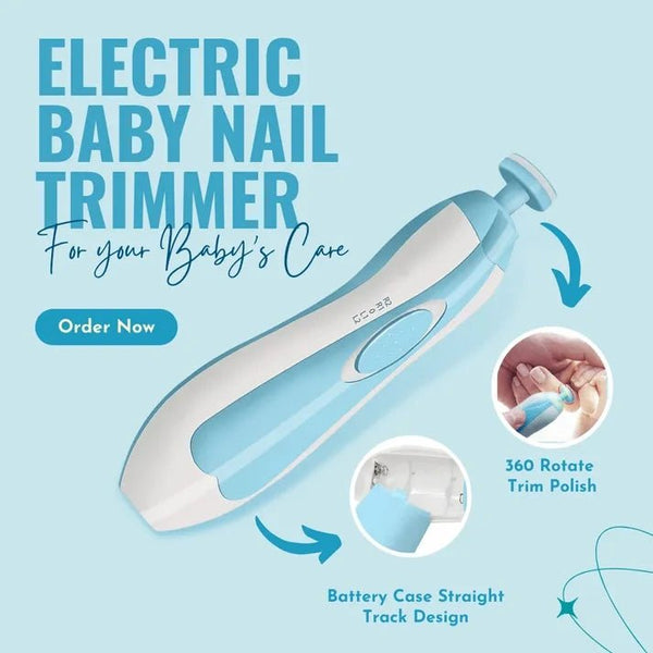 Mom's Favorite : Electric Baby Nail Clipper - Soft , Safe & Stress Free - Gul E Nayab
