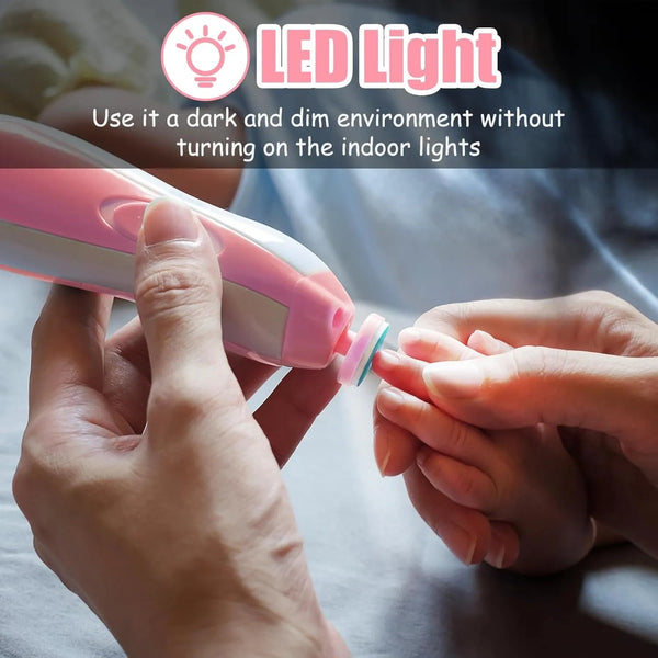 Mom's Favorite : Electric Baby Nail Clipper - Soft , Safe & Stress Free - Gul E Nayab