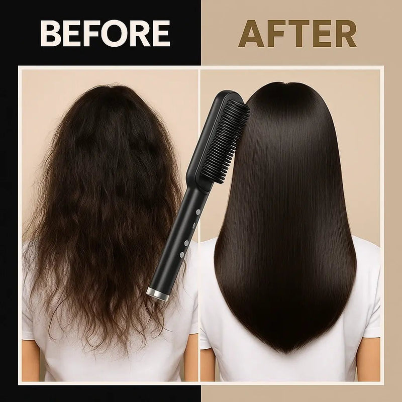 SilkyHeat Straightening Brush - Gul E Nayab
