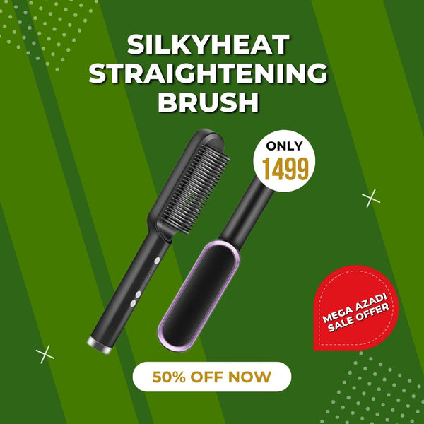 SilkyHeat Straightening Brush - Gul E Nayab